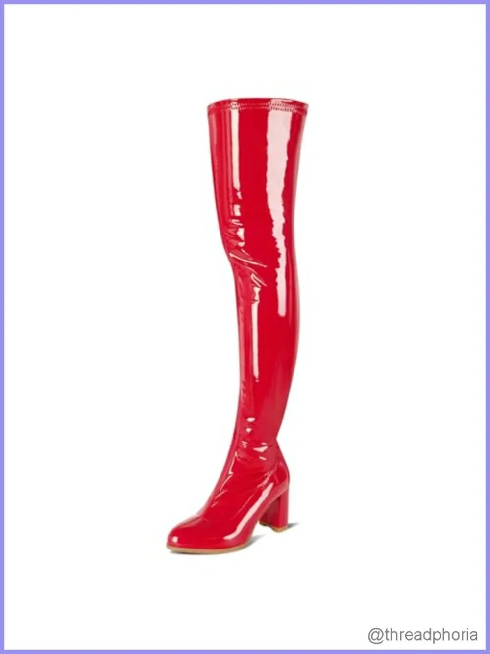 Women's Thigh High Over Knee Chunky Heel Boots Pointed Toe Motorcycle Style